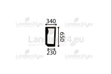 Front windscreen lower left(LH),...